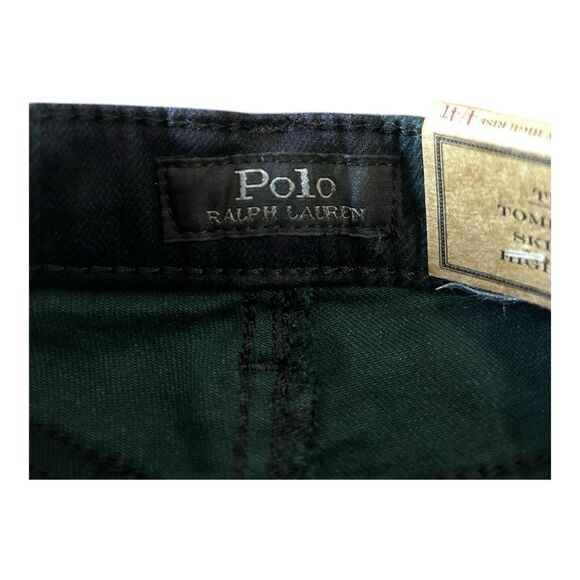 NWT POLO RALPH LAUREN GIRLS JEANS NAVY GREEN THE TOMPKINS SKINNY HIGH RISE - Picture 5 of 7